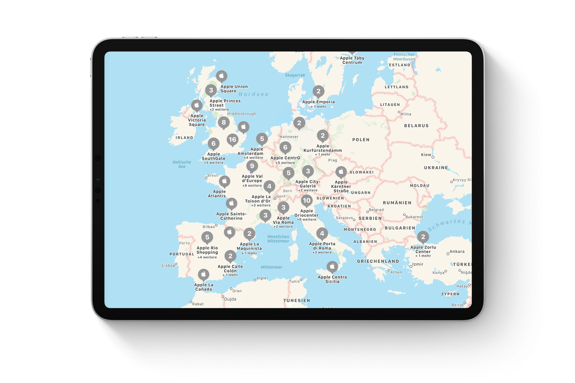 Apple Maps Collection: Apple Retail Stores Worldwide